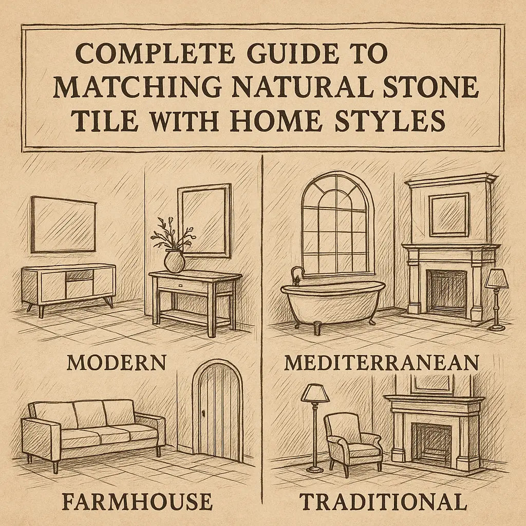 Complete Guide to Matching Natural Stone Tile with Home Styles: From Rustic Farmhouse to Modern Minimalist
