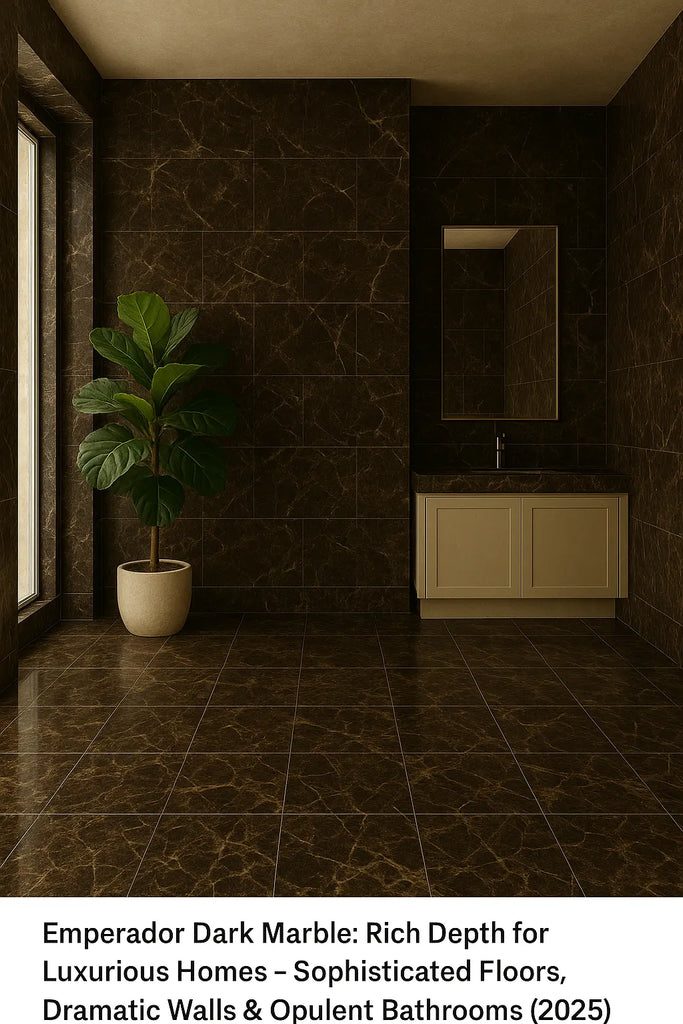 Emperador Dark Marble: Rich Depth for Luxurious Homes – Sophisticated Floors, Dramatic Walls & Opulent Bathrooms