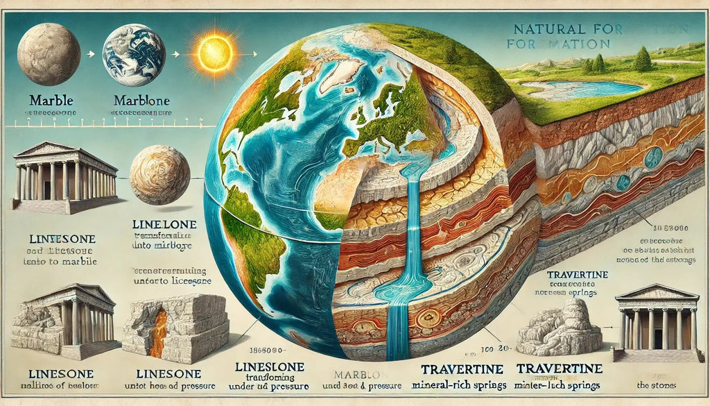 How Long Does It Take to Create Marble or Travertine?