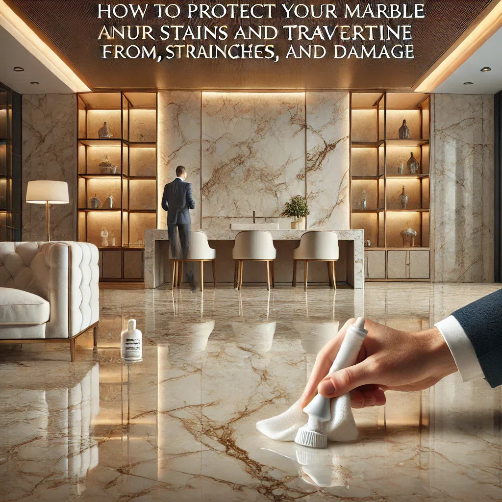 How to Protect Your Marble and Travertine from Stains, Scratches, and Damage