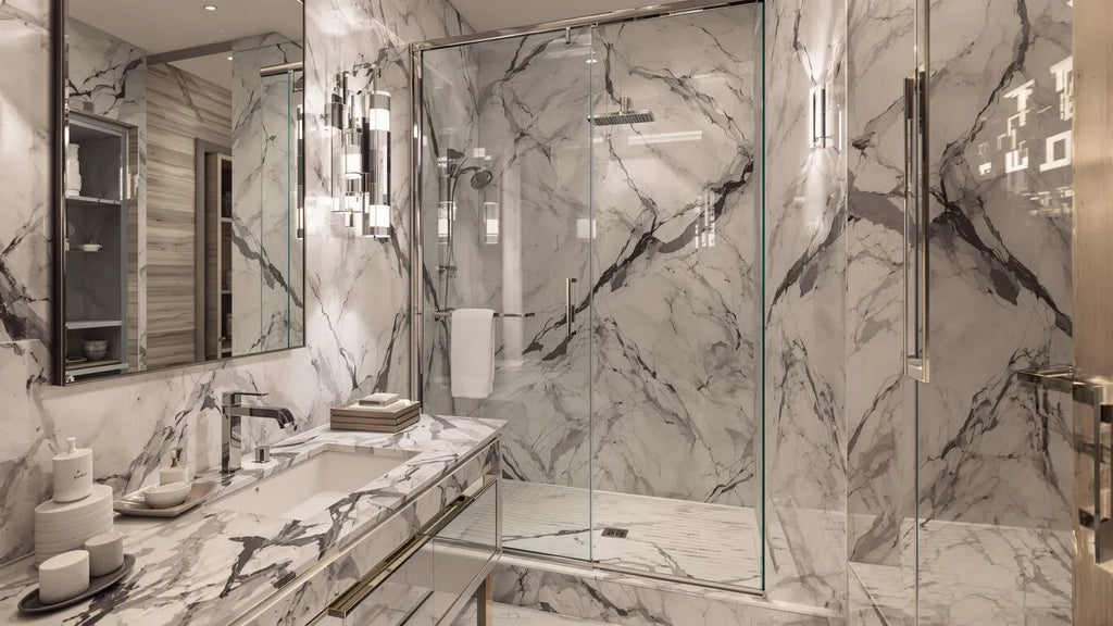 Marble-Effect Bathrooms: Achieve Luxury Without the High Cost