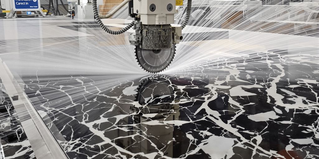 Marble Flooring Production Process! Amazing Cutting Process!