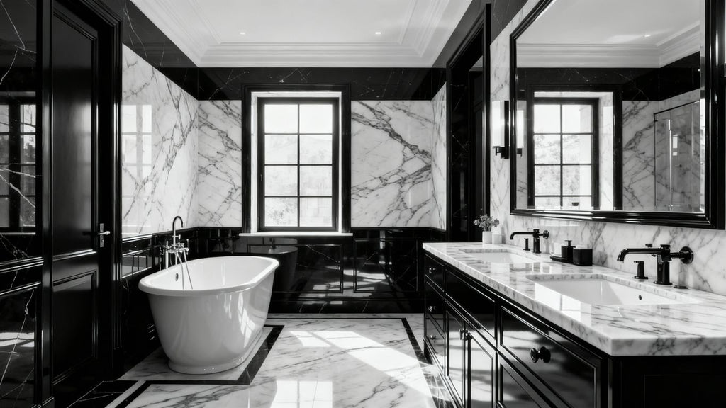 Embrace Timeless Elegance: Mastering the Art of Black and White Bathrooms