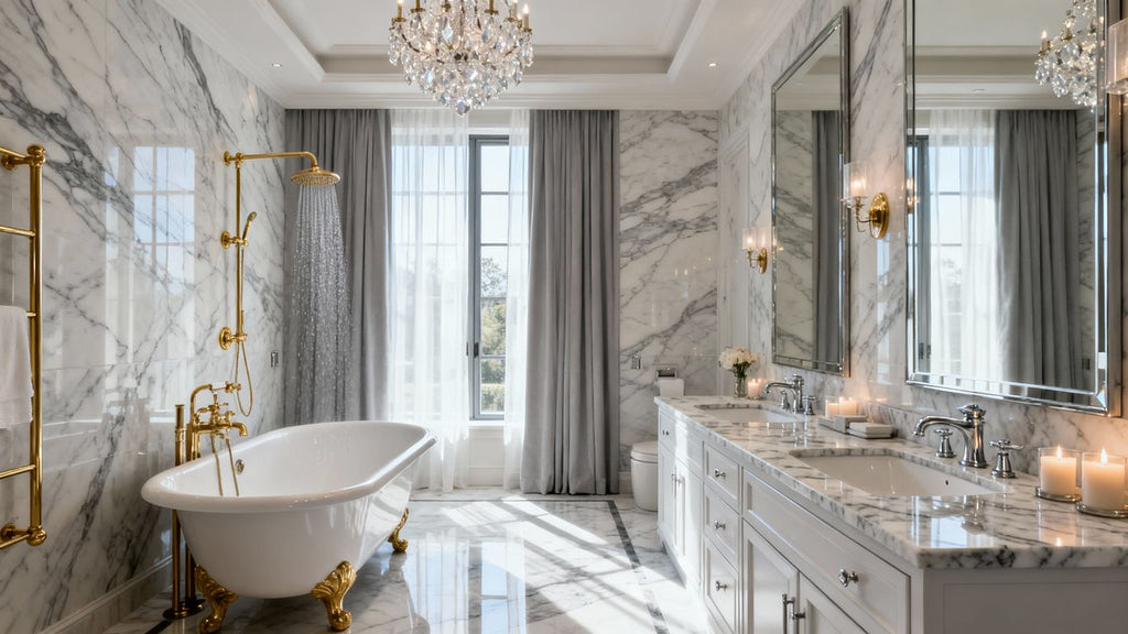 Marble Bathrooms: LeBron James and Kylie Jenner Set the Standard for Luxurious Spa-Like Sanctuaries