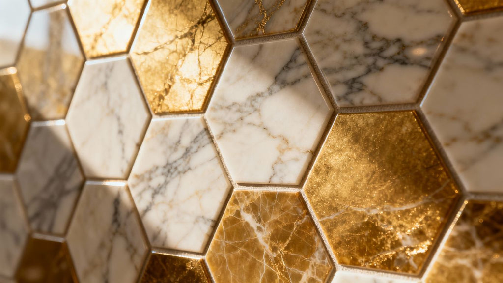 Elevate Your Space with Stunning Hexagon Marble Mosaic Designs