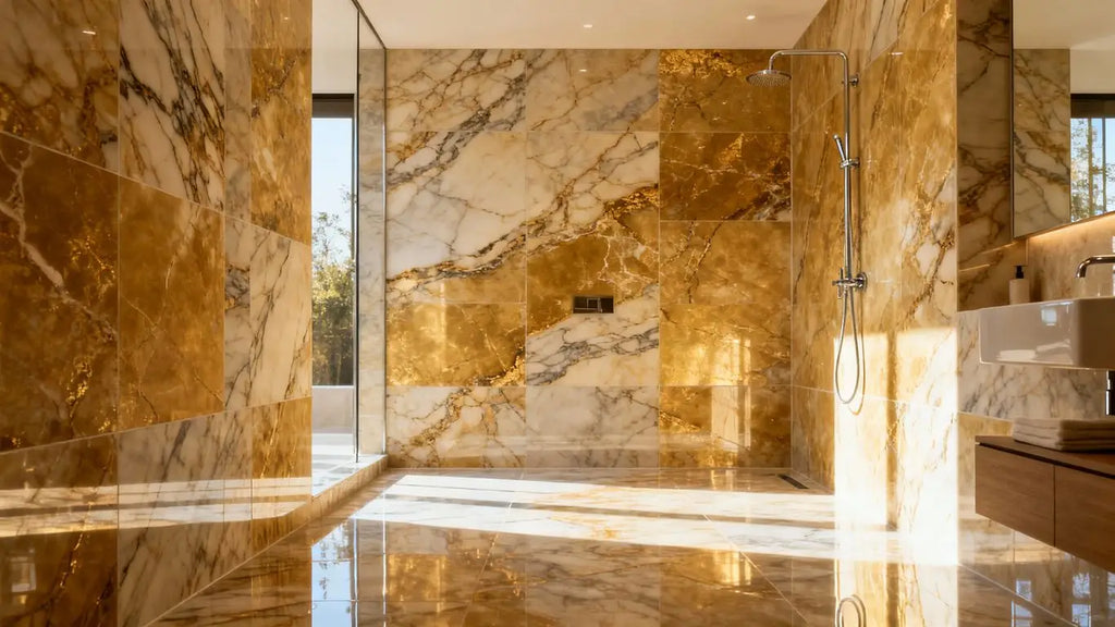 Transform Your Bathroom with Beautiful Marble for Shower Walls and Floors