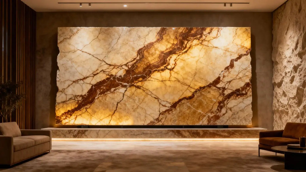 Upgrade Your Space: The Bold Beauty of Travertine Noce Vein Cut Finishings from Turkey