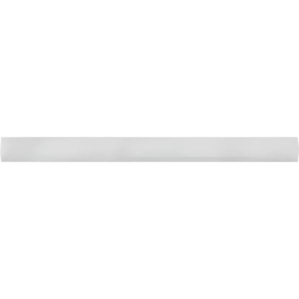 White marble border tile in Carrara White 1X12 Quarter-Round Trim Molding