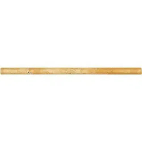 Gold Yellow Travertine 1/2X12 Pencil Liner Honed showcasing elegant travertine pencil tile
