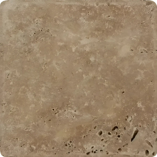 Square Noce Travertine 12X12 Cross-Cut Tumbled Tile for elegant flooring and decor