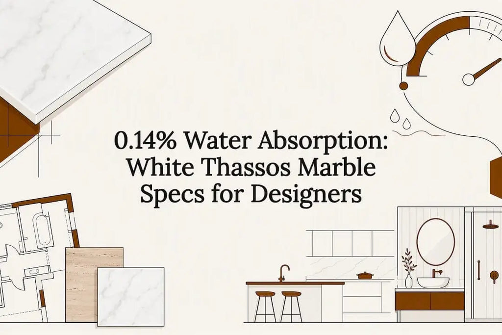 0.14% Water Absorption: White Thassos Marble Specs for Designers