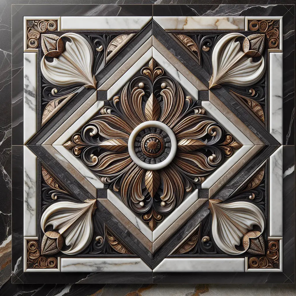 10 Stunning Uses for Emperador Dark Marble 1X2 Diamond / Rhomboid Mosaic Polished