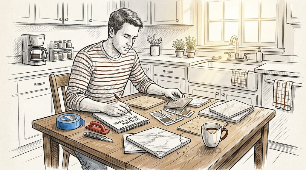 How to grout stone tiles: marble & travertine guide