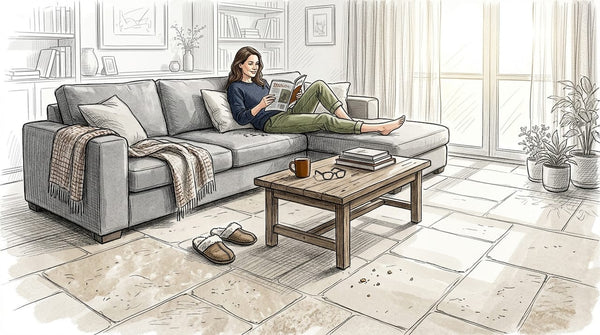 Why choose large format tiles: style and low maintenance