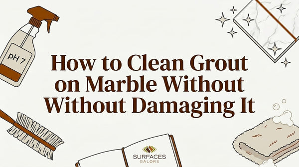 How to Clean Grout on Marble Without Damaging It