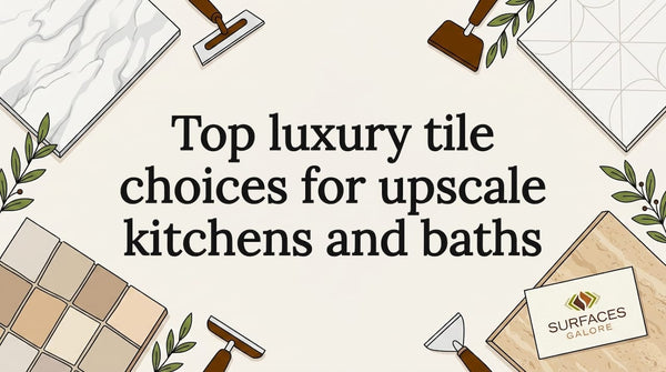 Top luxury tile choices for upscale kitchens and baths