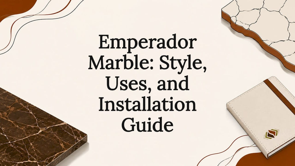 Emperador Marble: Style, Uses, and Installation Guide