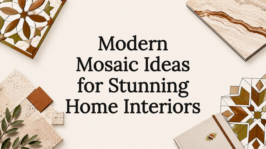 Modern Mosaic Ideas for Stunning Home Interiors