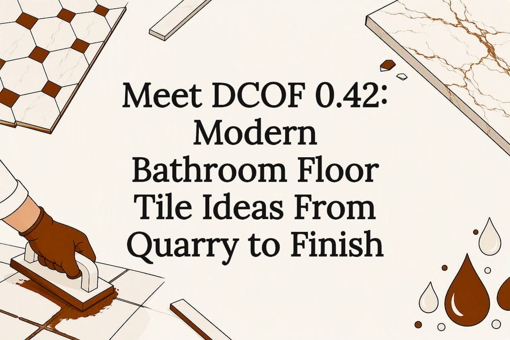 Meet DCOF 0.42: Modern Bathroom Floor Tile Ideas From Quarry to Finish