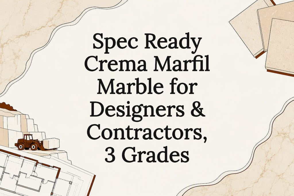 Spec Ready Crema Marfil Marble for Designers & Contractors, 3 Grades