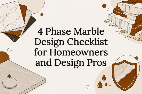 4 Phase Marble Design Checklist for Homeowners and Design Pros