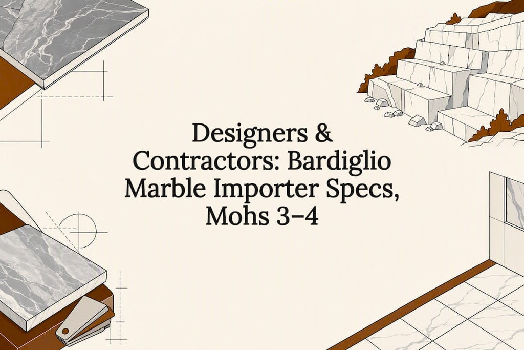 Designers & Contractors: Bardiglio Marble Importer Specs, Mohs 3–4