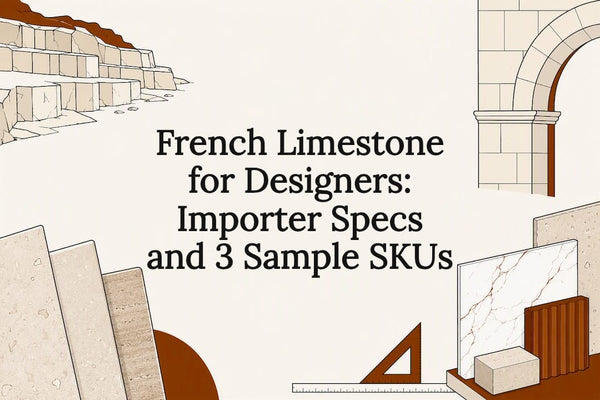 French Limestone for Designers: Importer Specs and 3 Sample SKUs