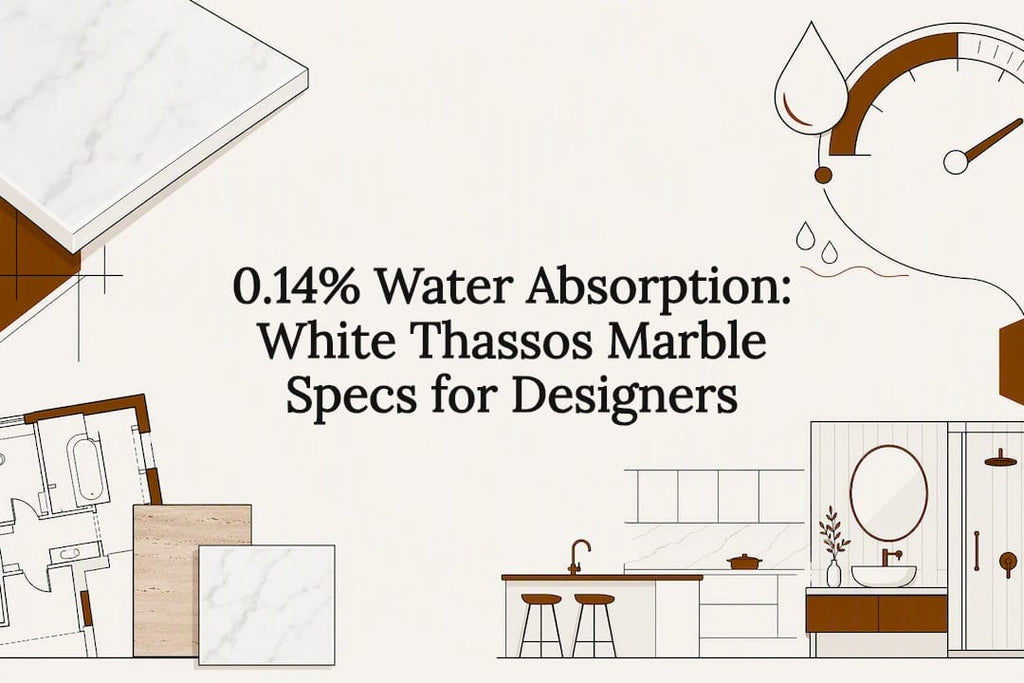 0.14% Water Absorption: White Thassos Marble Specs for Designers