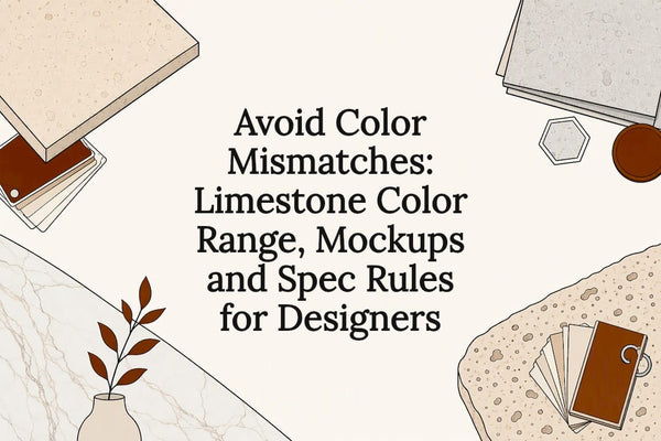 Avoid Color Mismatches: Limestone Color Range, Mockups and Spec Rules for Designers