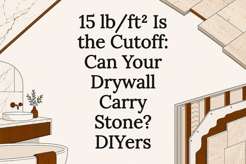 15 lb/ft² Is the Cutoff: Can Your Drywall Carry Stone? DIYers