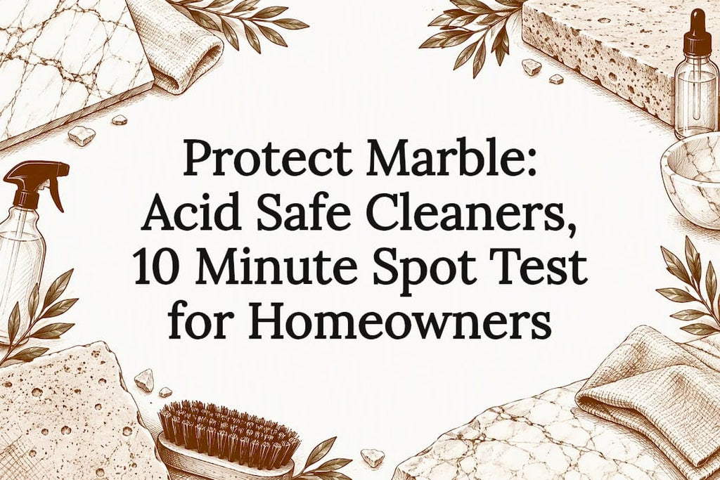 Protect Marble: Acid Safe Cleaners, 10 Minute Spot Test for Homeowners