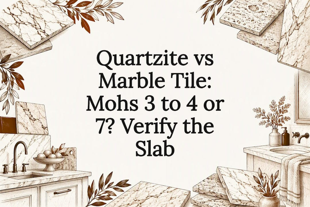 Quartzite vs Marble Tile: Mohs 3 to 4 or 7? Verify the Slab