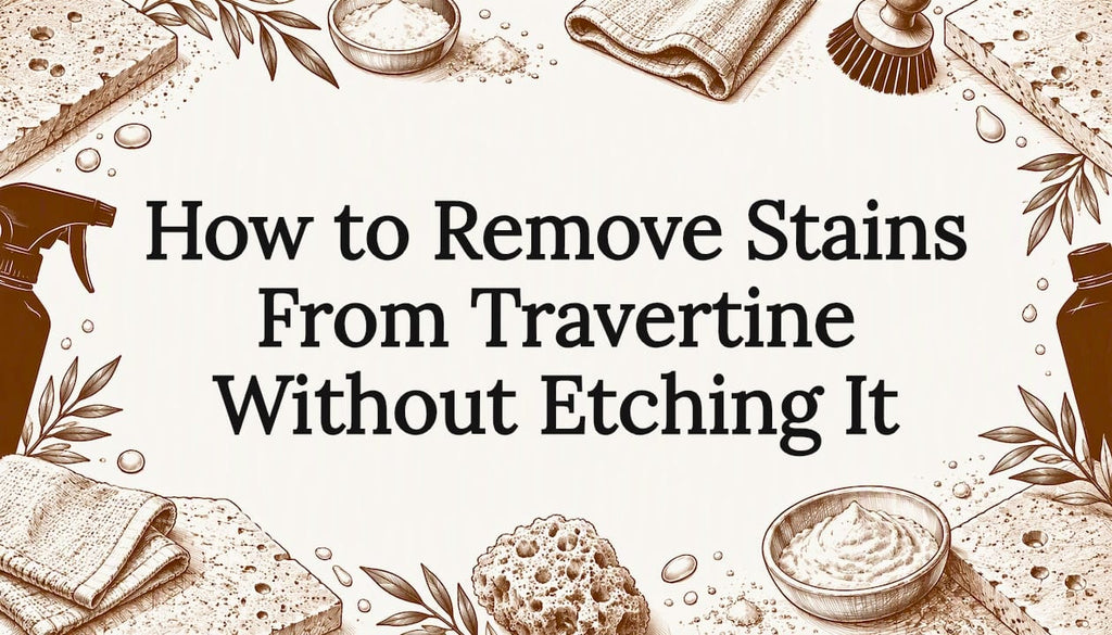 How to Remove Stains From Travertine Without Etching It