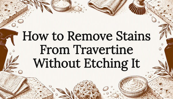 How to Remove Stains From Travertine Without Etching It