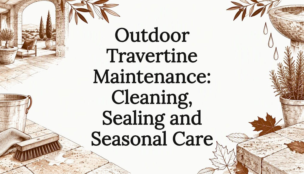 Outdoor Travertine Maintenance: Cleaning, Sealing and Seasonal Care
