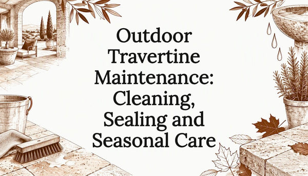 Outdoor Travertine Maintenance: Cleaning, Sealing and Seasonal Care