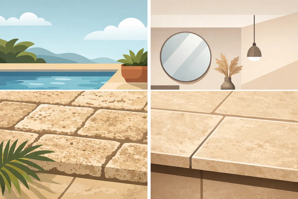 Tumbled Versus Honed Travertine: Which Fits?