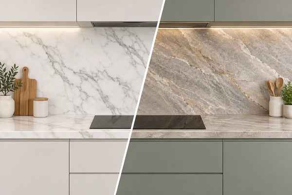 Marble Versus Quartzite Backsplash Choices