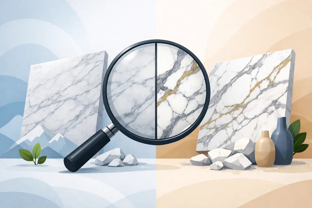 Carrara versus Calacatta Marble Differences