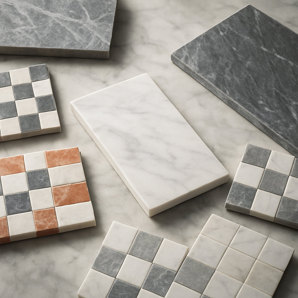 Carrara White | Bardiglio Imperiale 3" X 12" Field Tile Story