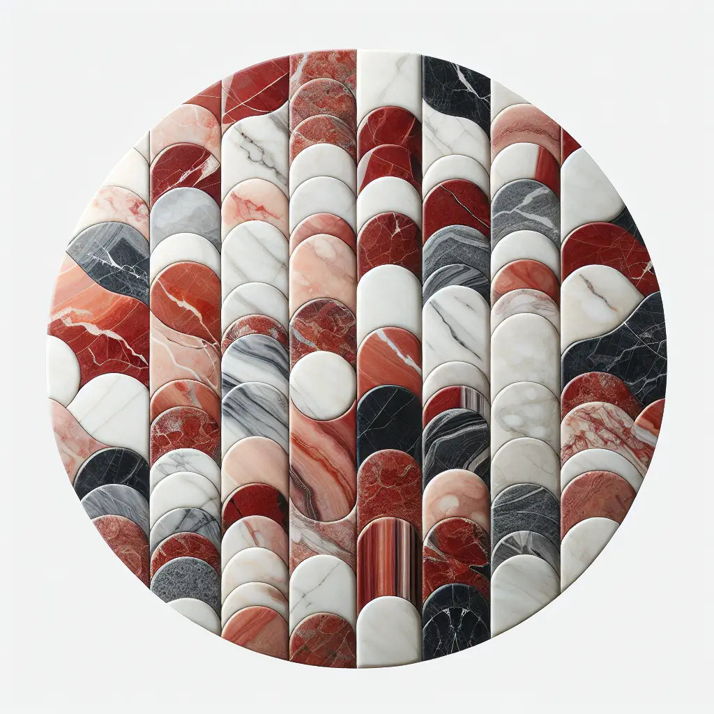 7 Stunning Surfaces Galore Rosso Levanto Marble Sets to Elevate Your Space