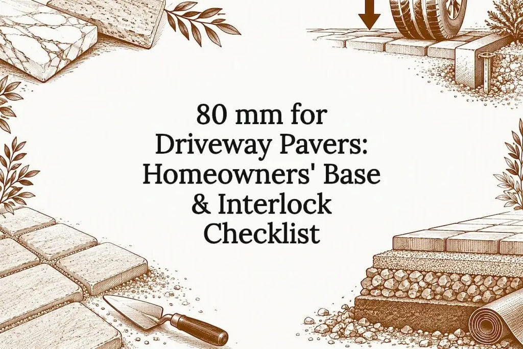 80 mm for Driveway Pavers: Homeowners' Base & Interlock Checklist