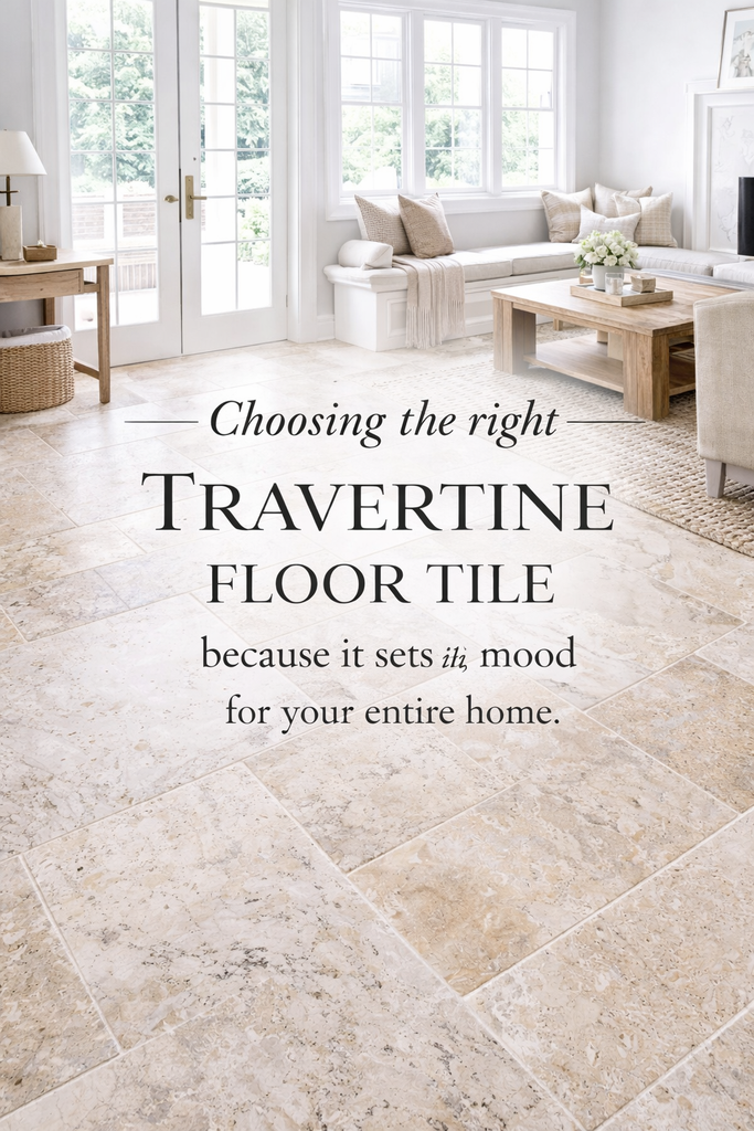 Choosing the right travertine floor tile