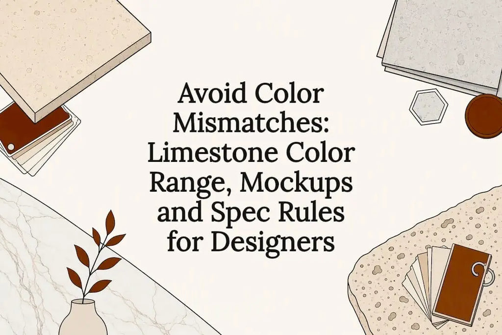 Avoid Color Mismatches: Limestone Color Range, Mockups and Spec Rules for Designers