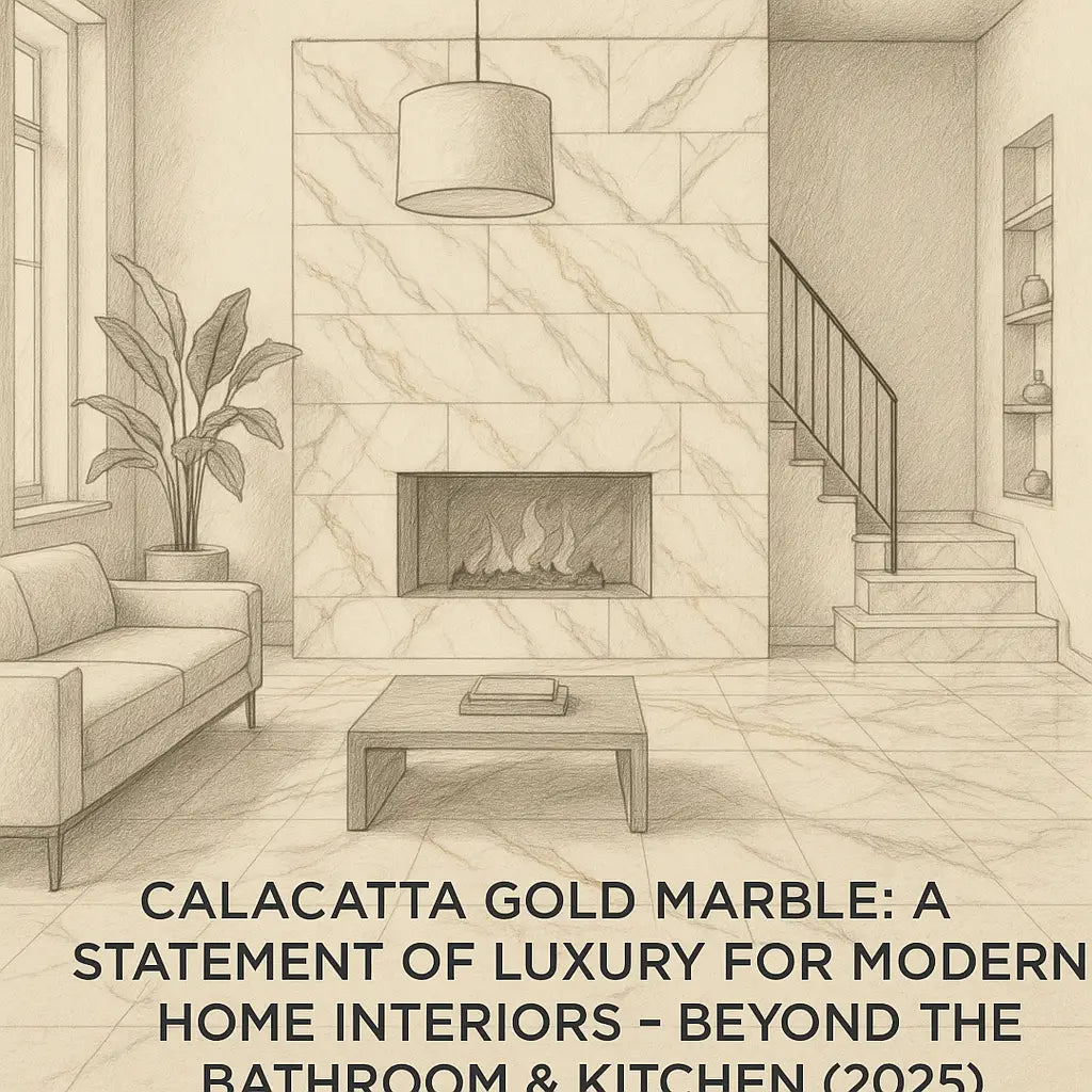 Calacatta Gold Marble: A Statement of Luxury for Modern Home Interiors – Beyond the Bathroom & Kitchen (2025) | Surfaces Galore