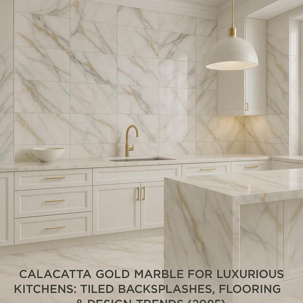 Calacatta Gold Marble for Luxurious Kitchens: Tiled Backsplashes, Flooring &amp; Design Trends (2025) | Surfaces Galore