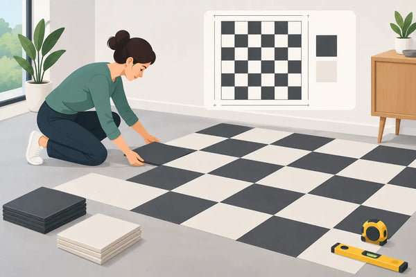 How to Layout Checkerboard Tile Without Guesswork