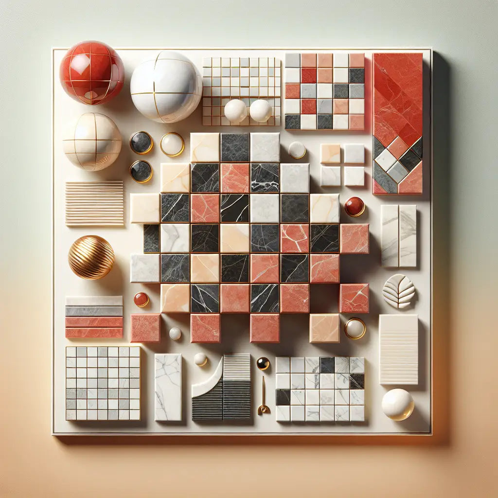 Checkerboard Rosso Levanto (Breccia Vino) and Crema Marfil 12X12 Set Review