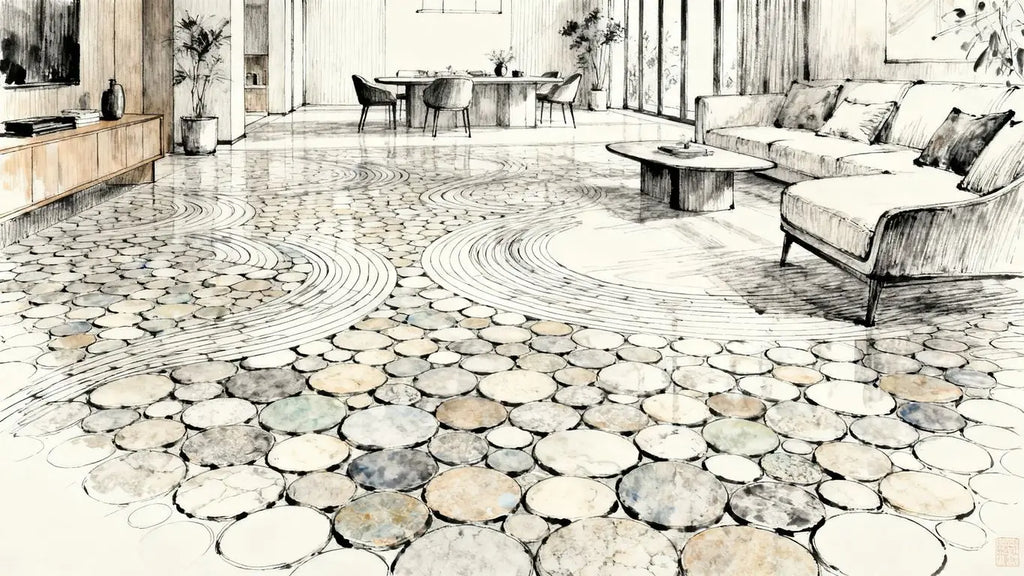 Choosing luxury penny round tiles instead of conventional ceramic penny tile