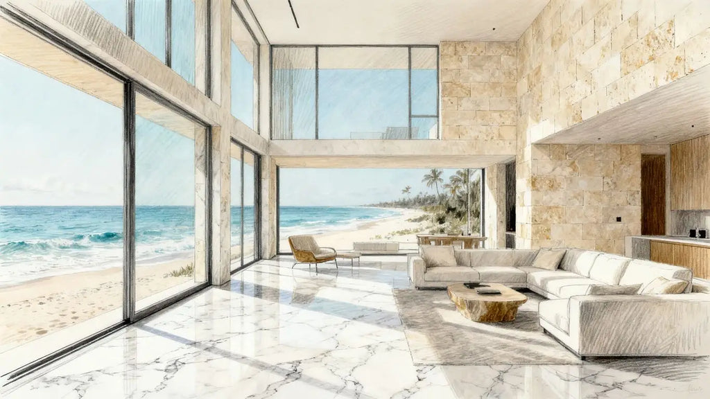 The coastal aesthetic: Elevating your home with seashell tile-inspired natural stone